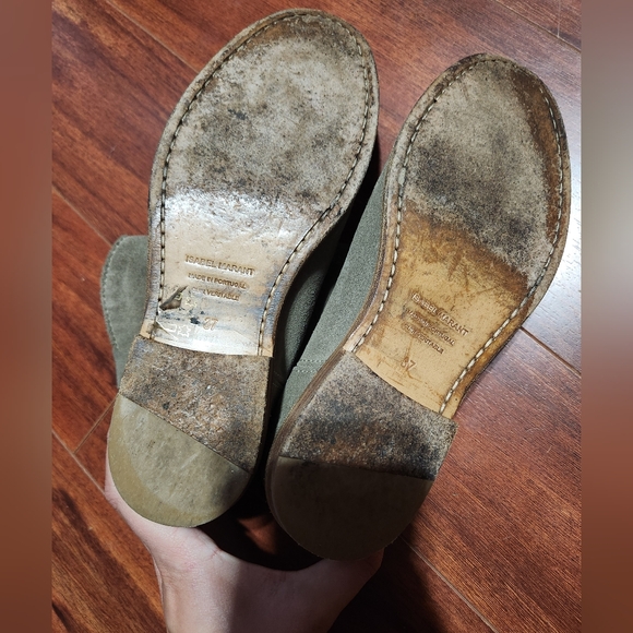 Isabel Marant Crisi Beige Grey Suede Ankle Boots - Picture 4 of 7